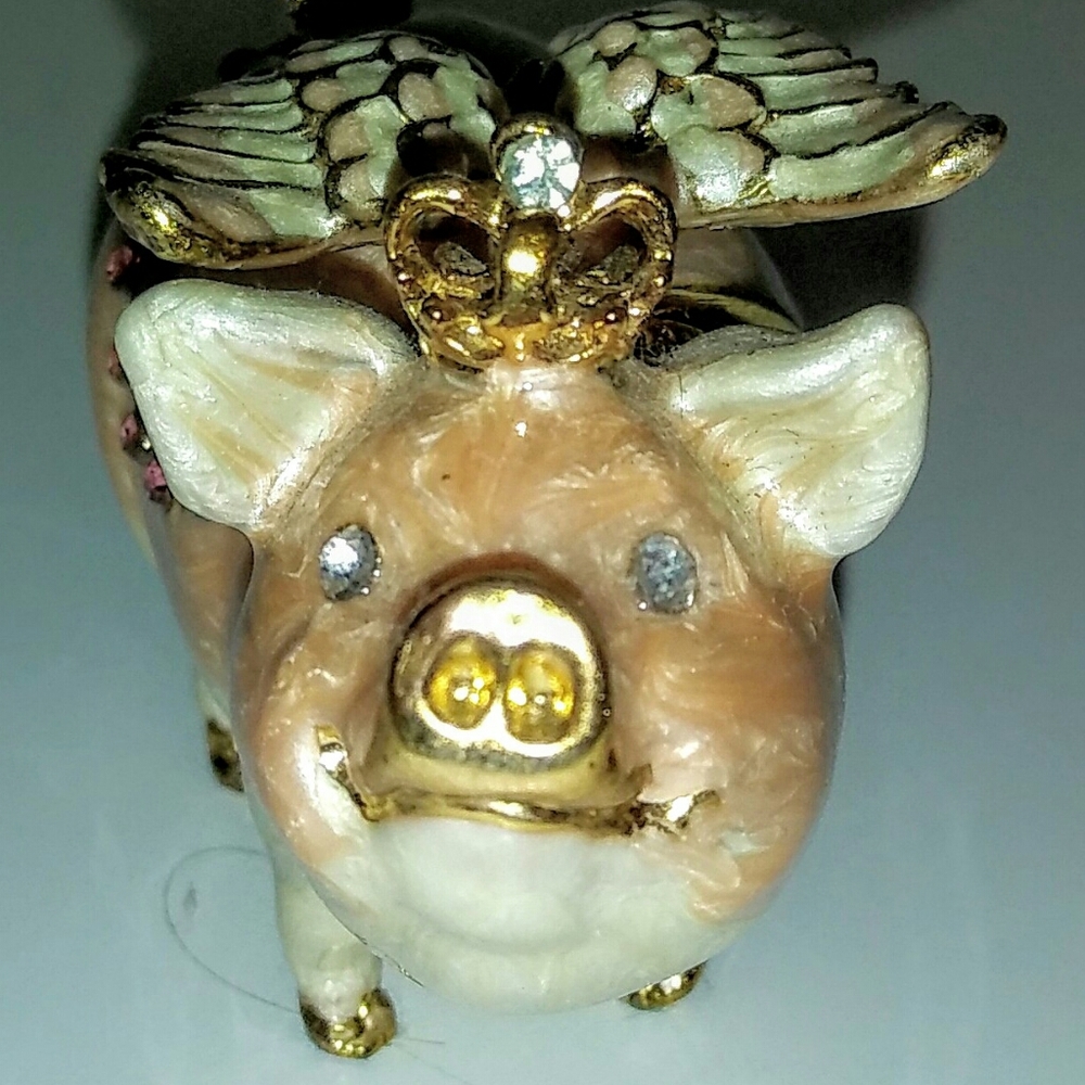 Flying Pig Trinket Box